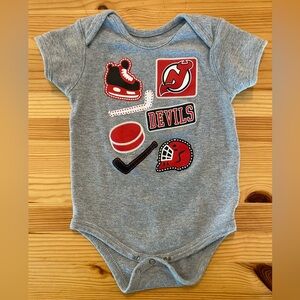 NHL New Jersey Devils Hockey Team Baby Onesie 18M
